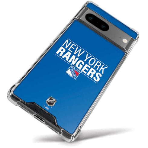 NHL New York Rangers Lineup Google Pixel 8a Clear Case